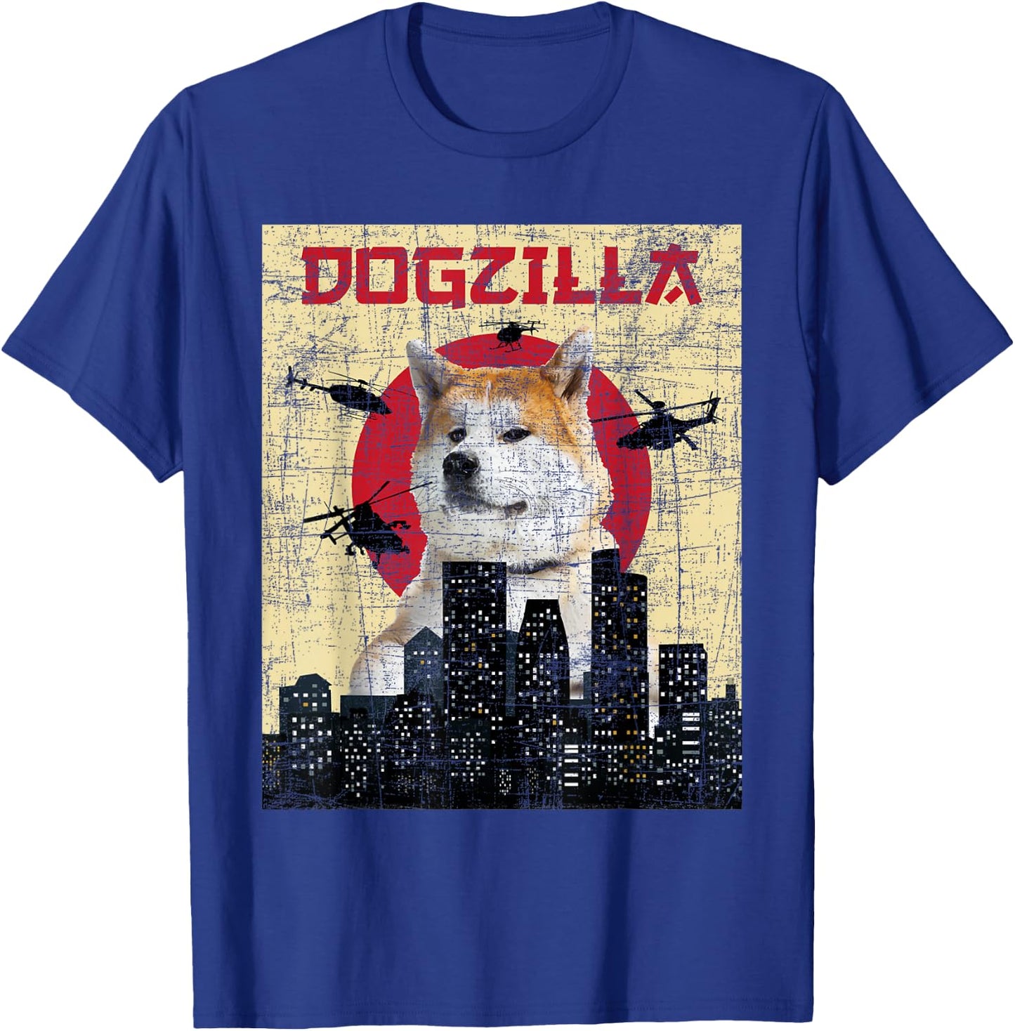 Dogzilla - Japanese Akita Dog Lover Canine Pet Owner T-Shirt - T-Shirt | Royal