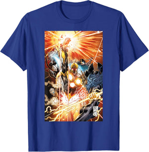 Marvel Nova Classic Portrait Poster T-Shirt - T-Shirt | Royal