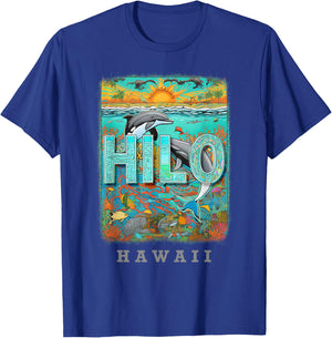 Hilo Hawaii HI Ocean Adventures SD778 T-Shirt - T-Shirt | Royal