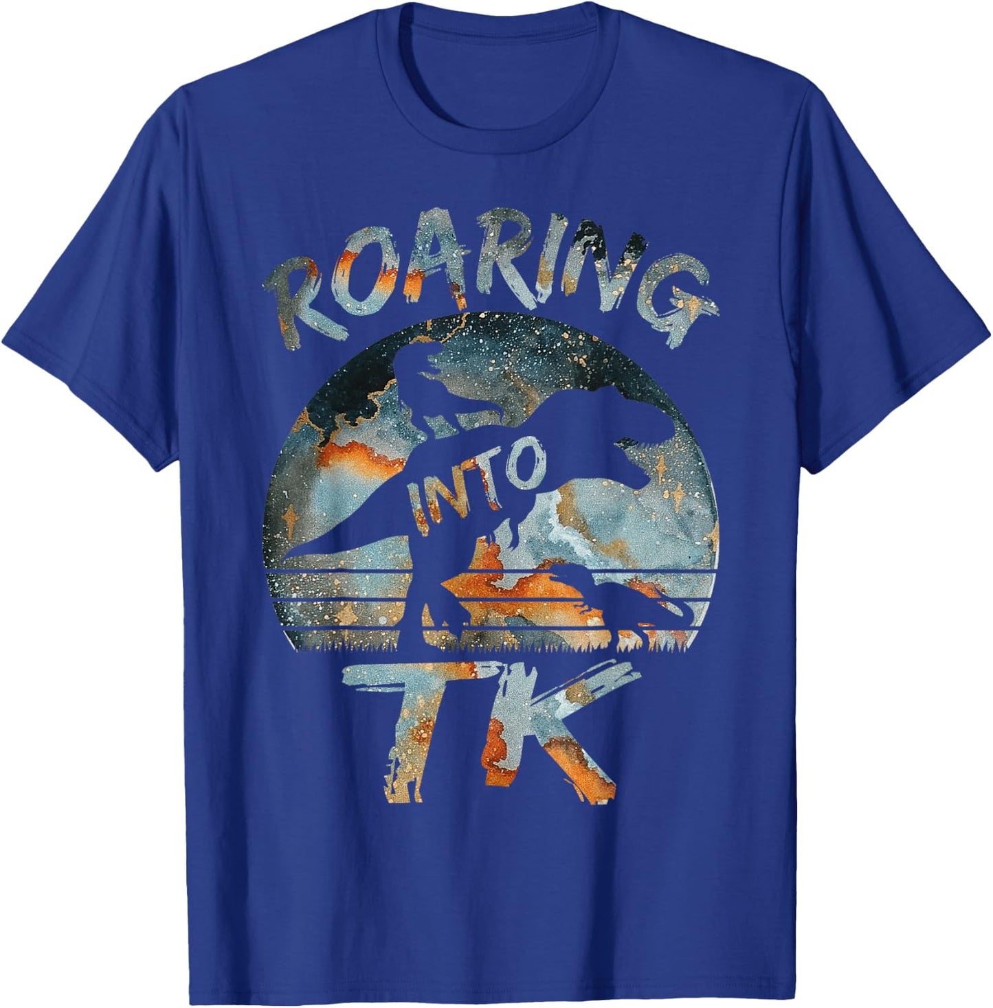 Roaring into TK Back To School Dinossaur TK T Rex Boys T-Shirt - T-Shirt | Royal