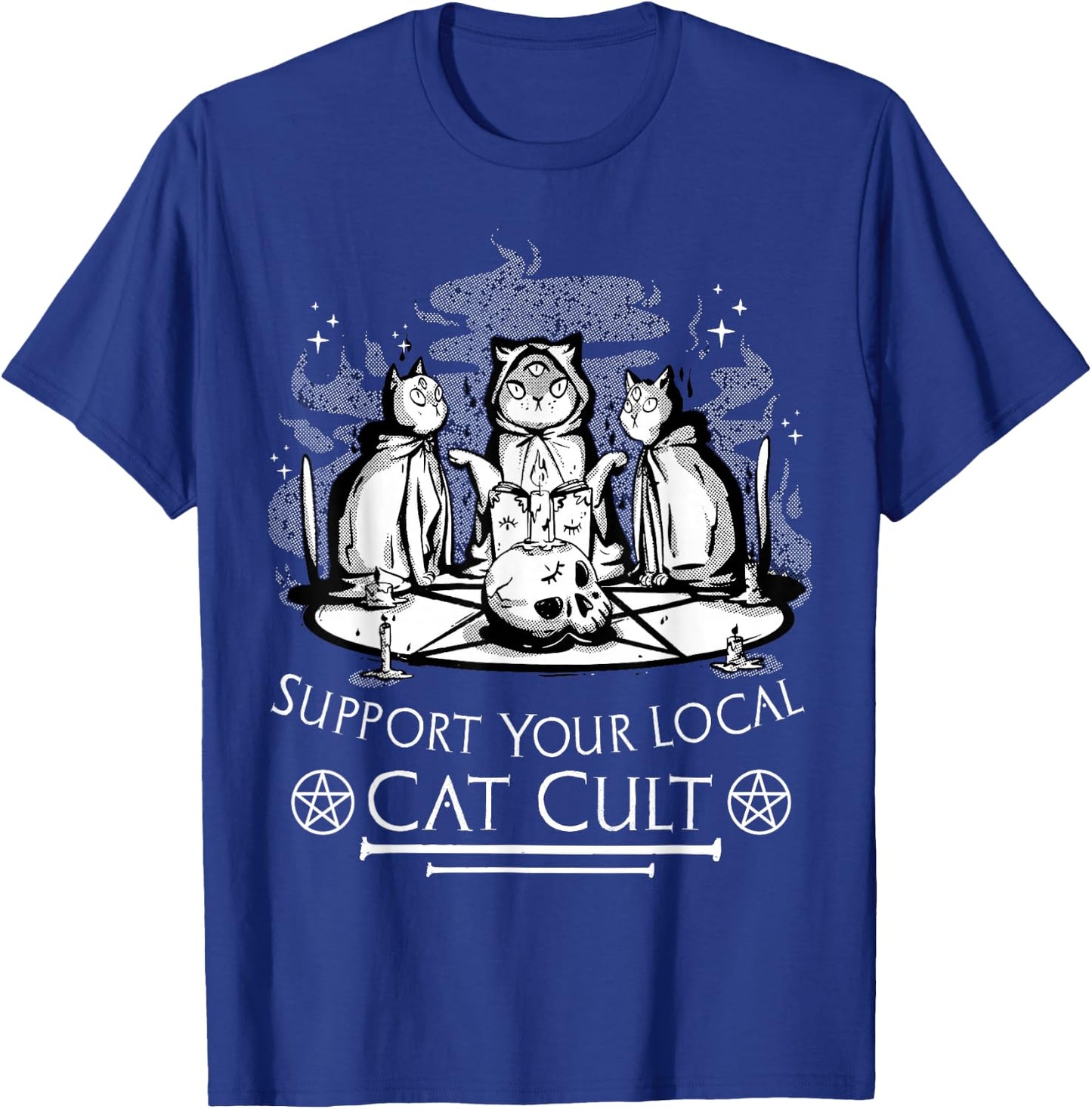 Unterstützen Sie Ihre lokale Katze Kult Gothic Cat T-Shirt - T-Shirt | Royal