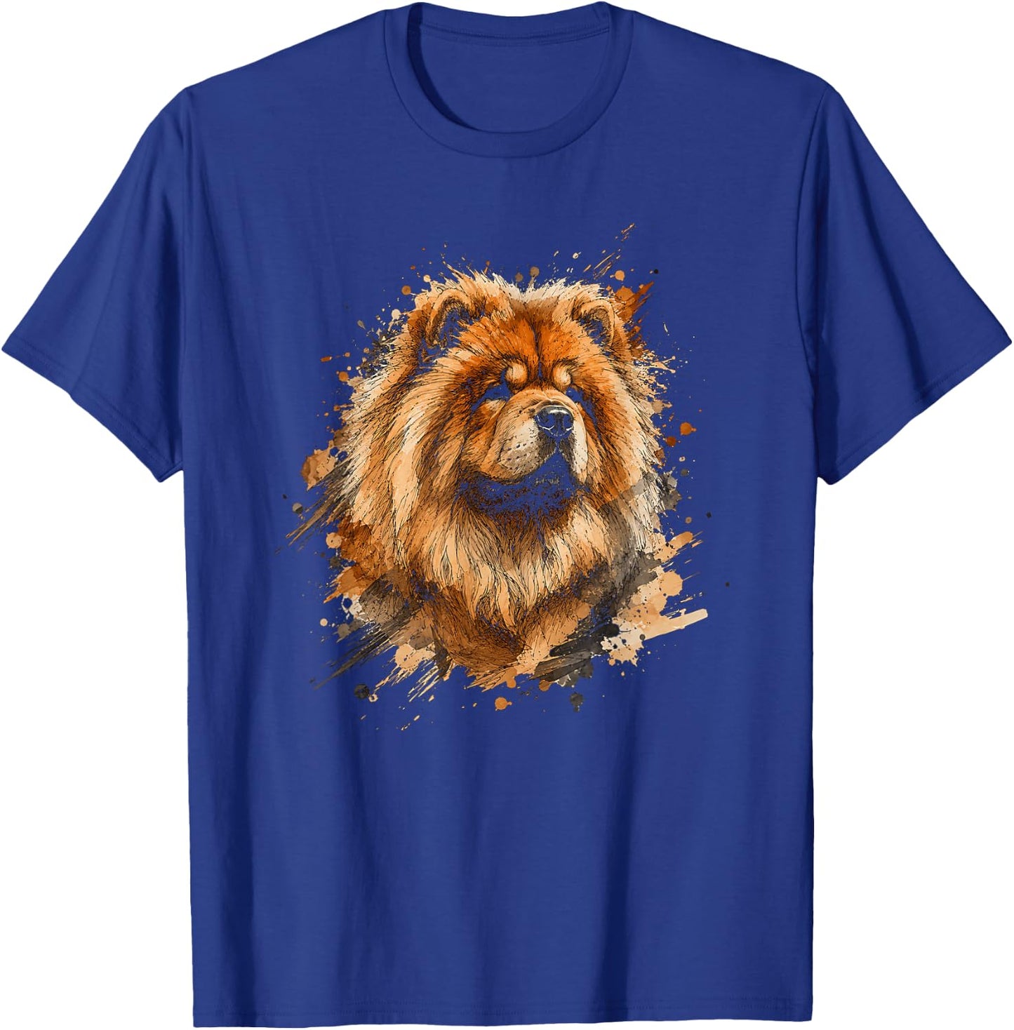 Abstract Chow Chow Artwork Design T-Shirt - T-Shirt | Royal