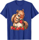 Strawberry Squirrel Artwork Strawberry Fruit Cute Squirrel T-Shirt - T-Shirt | Royal