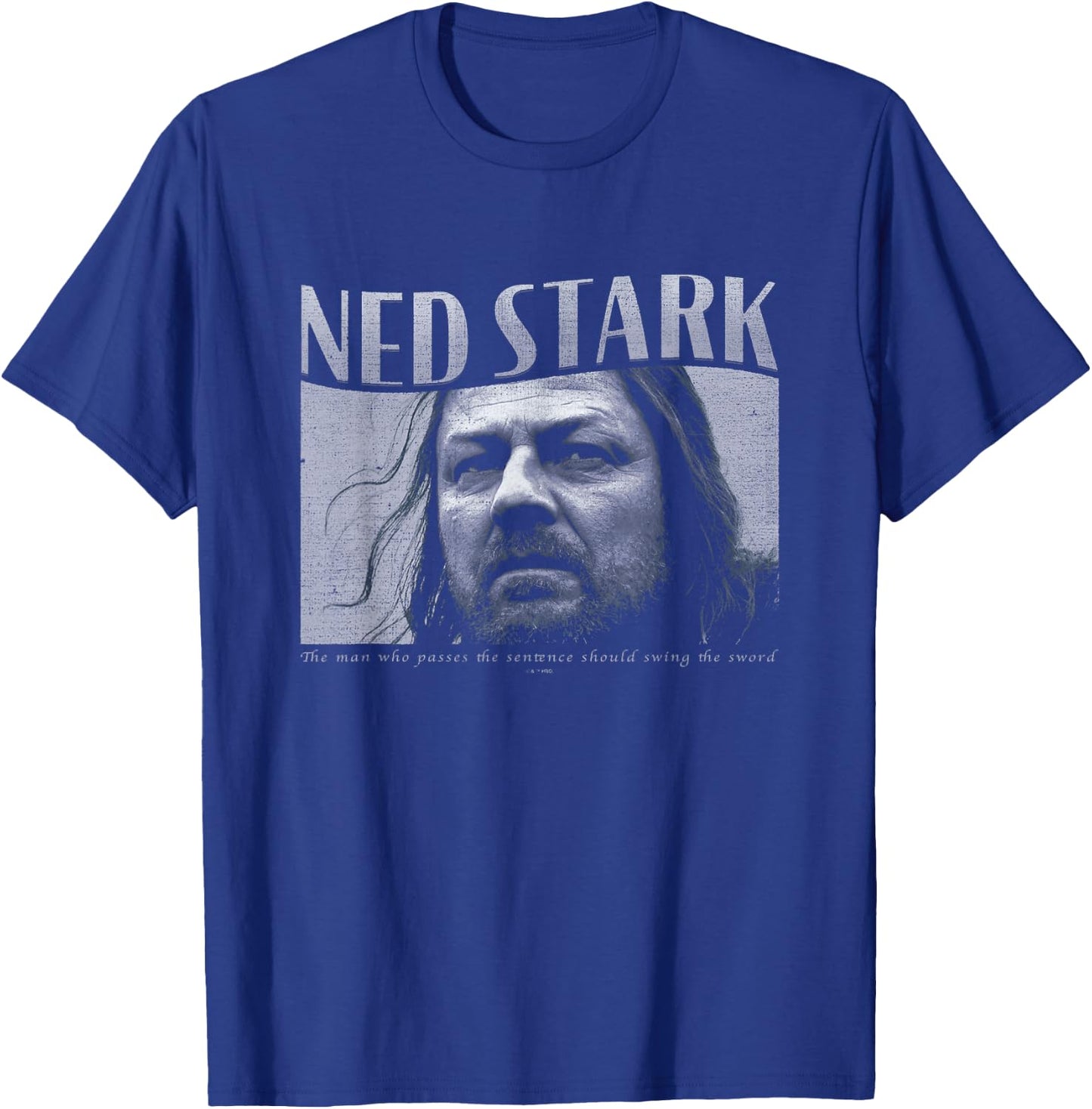 Game Of Thrones Ned Stark Swing The Sword Vintage Panel T-Shirt - T-Shirt | Royal