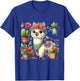 Lama Flowers Cactus Garden Plants Florist Gardener T-Shirt - T-Shirt | Royal