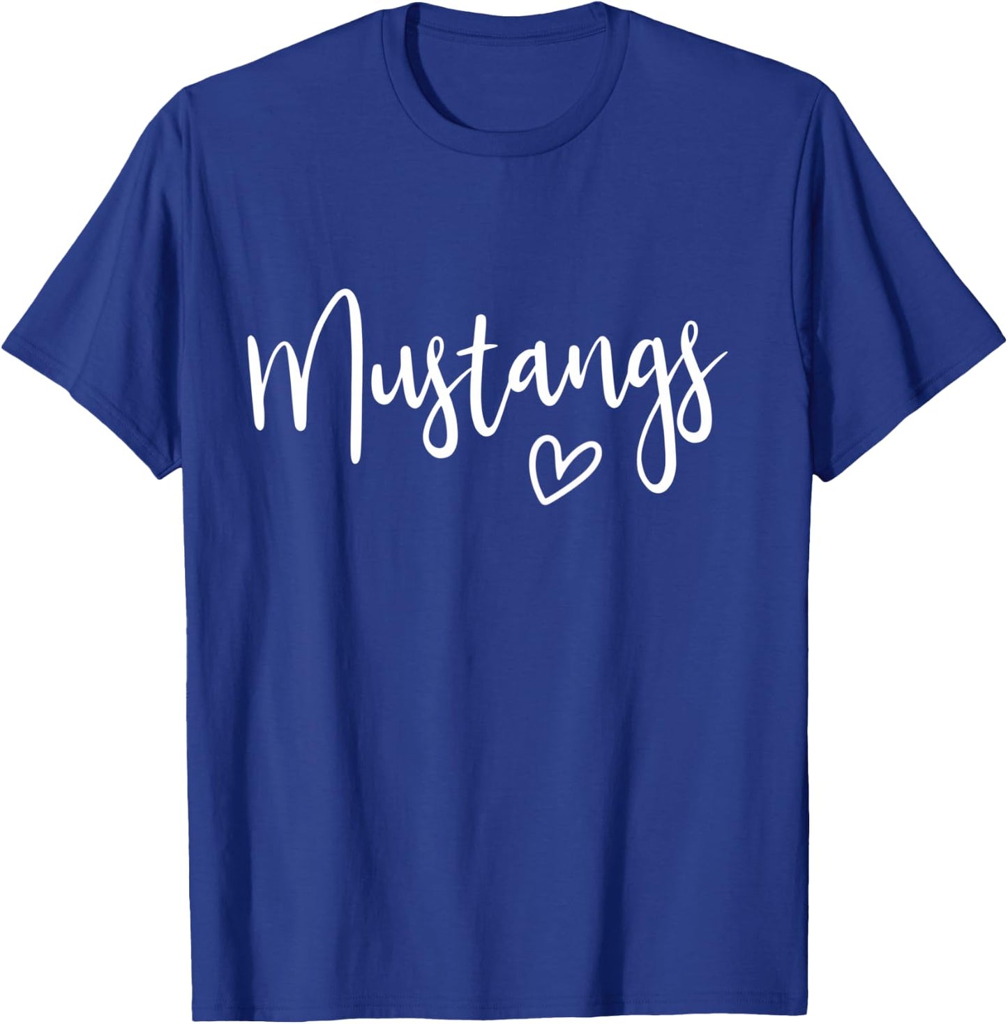 Team Spirit School Mascot Co. Women's Mustangs T-Shirt - T-Shirt | Royal