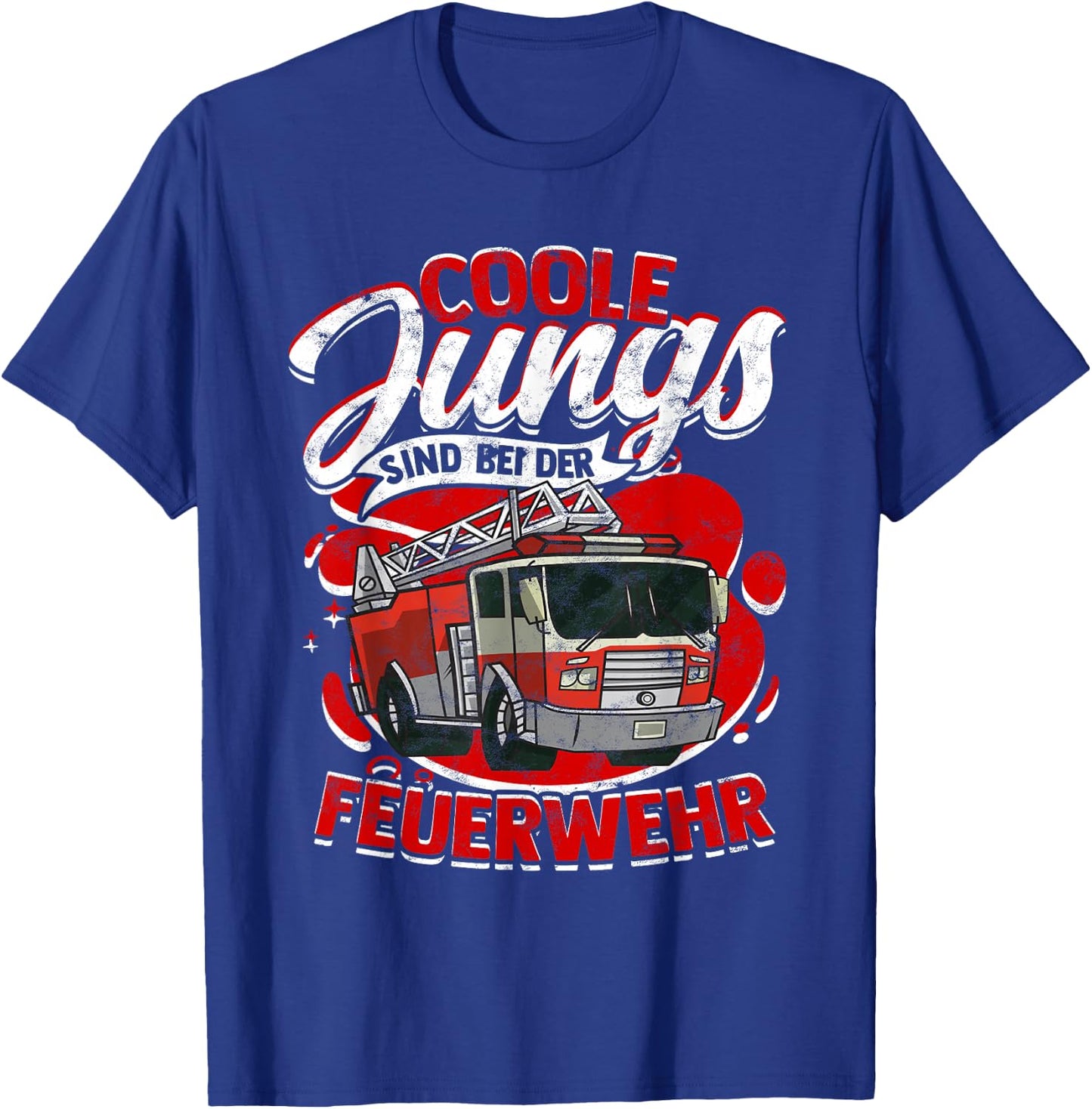 Fireman Youth Fire Brigade Voluntary Fire Brigade Children's , black T-Shirt - T-Shirt | Royal