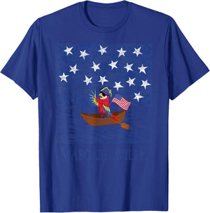 Parrothead Crossing the Delaware T-Shirt - T-Shirt | Royal