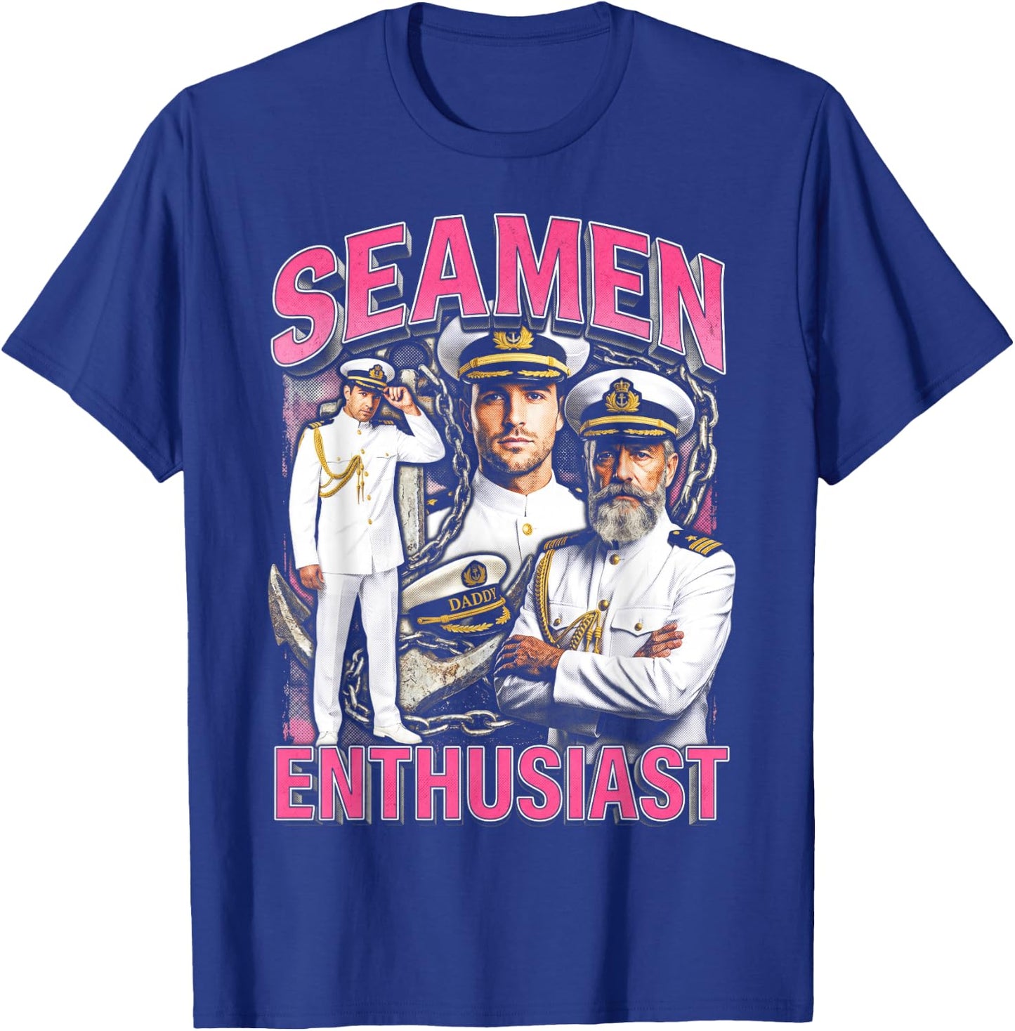 Seaman Cringe Embarrassing Funny Meme Adult Humor Unwearable T-Shirt - T-Shirt | Royal
