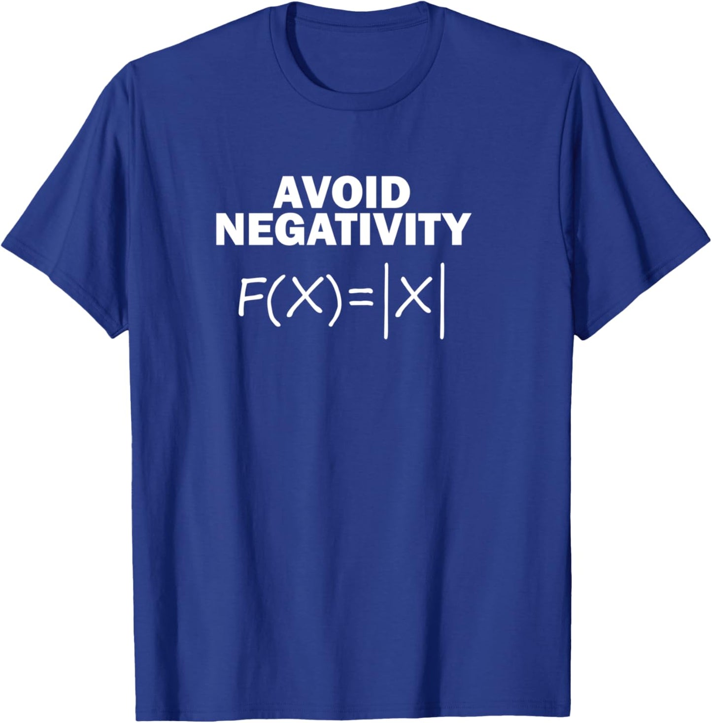 Funny Math Math Math Teacher Pi Day Avoid Negativity Manche Longue T-Shirt - T-Shirt | Royal