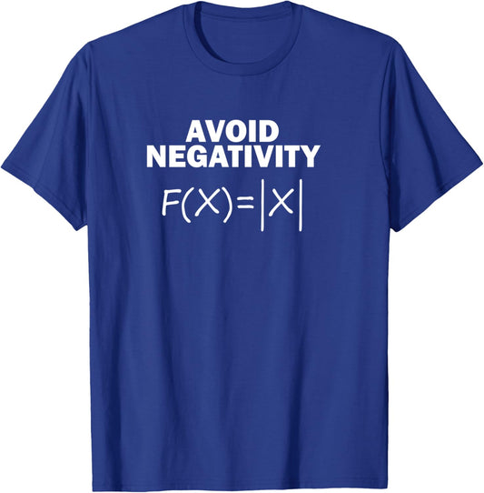 Funny Math Math Math Teacher Pi Day Avoid Negativity Manche Longue T-Shirt - T-Shirt | Royal
