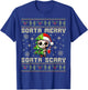 Funny Christmas Sorta Merry Sorta Scary Skeleton Xmas Men T-Shirt - T-Shirt | Royal