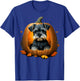Dwarf Schnauzer costume on Miniature Schnauzer Halloween T-Shirt - T-Shirt | Royal