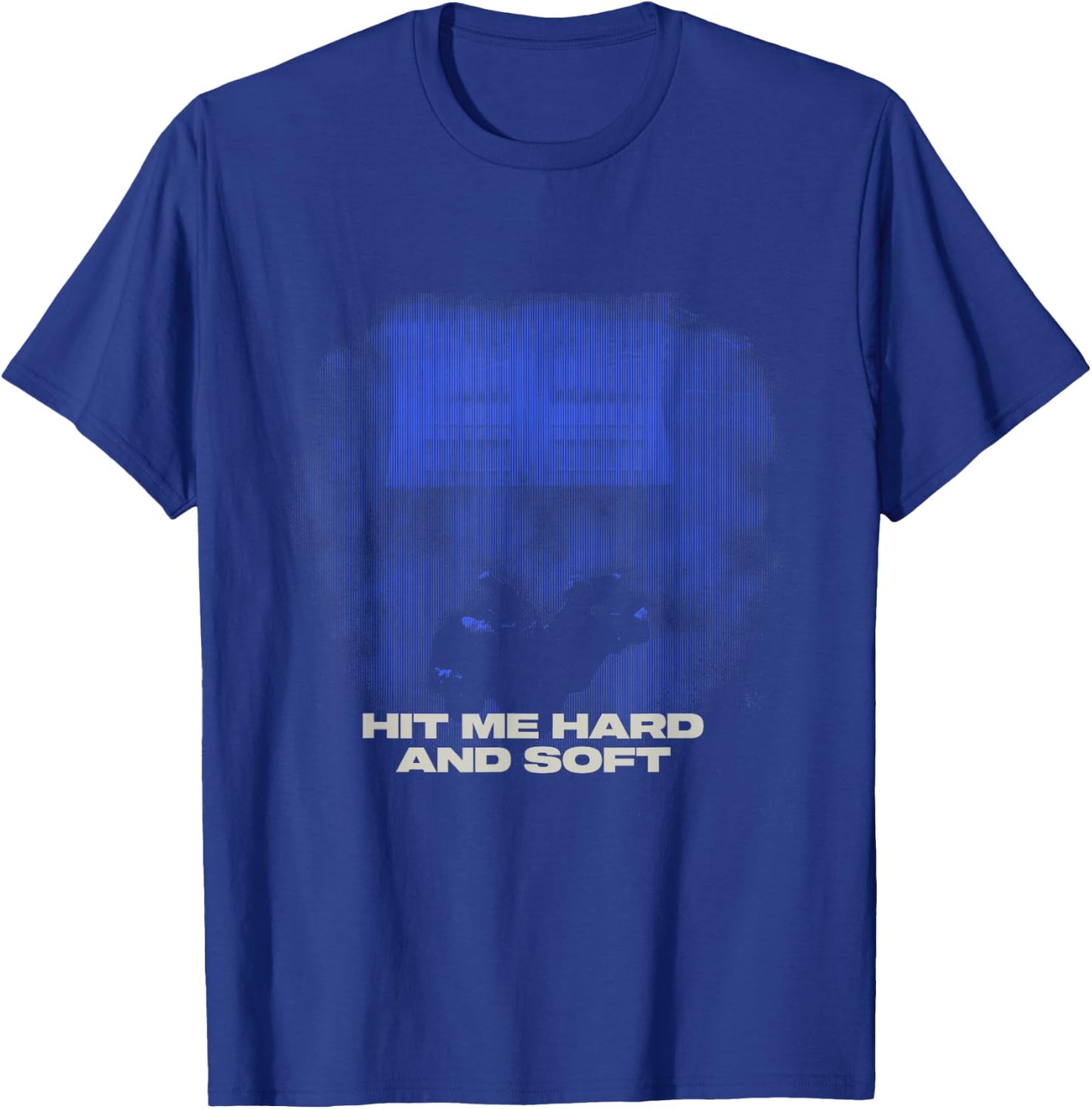 Official Billie Eilish Hit Me Hard and Soft Blue Photo T-Shirt - T-Shirt | Royal