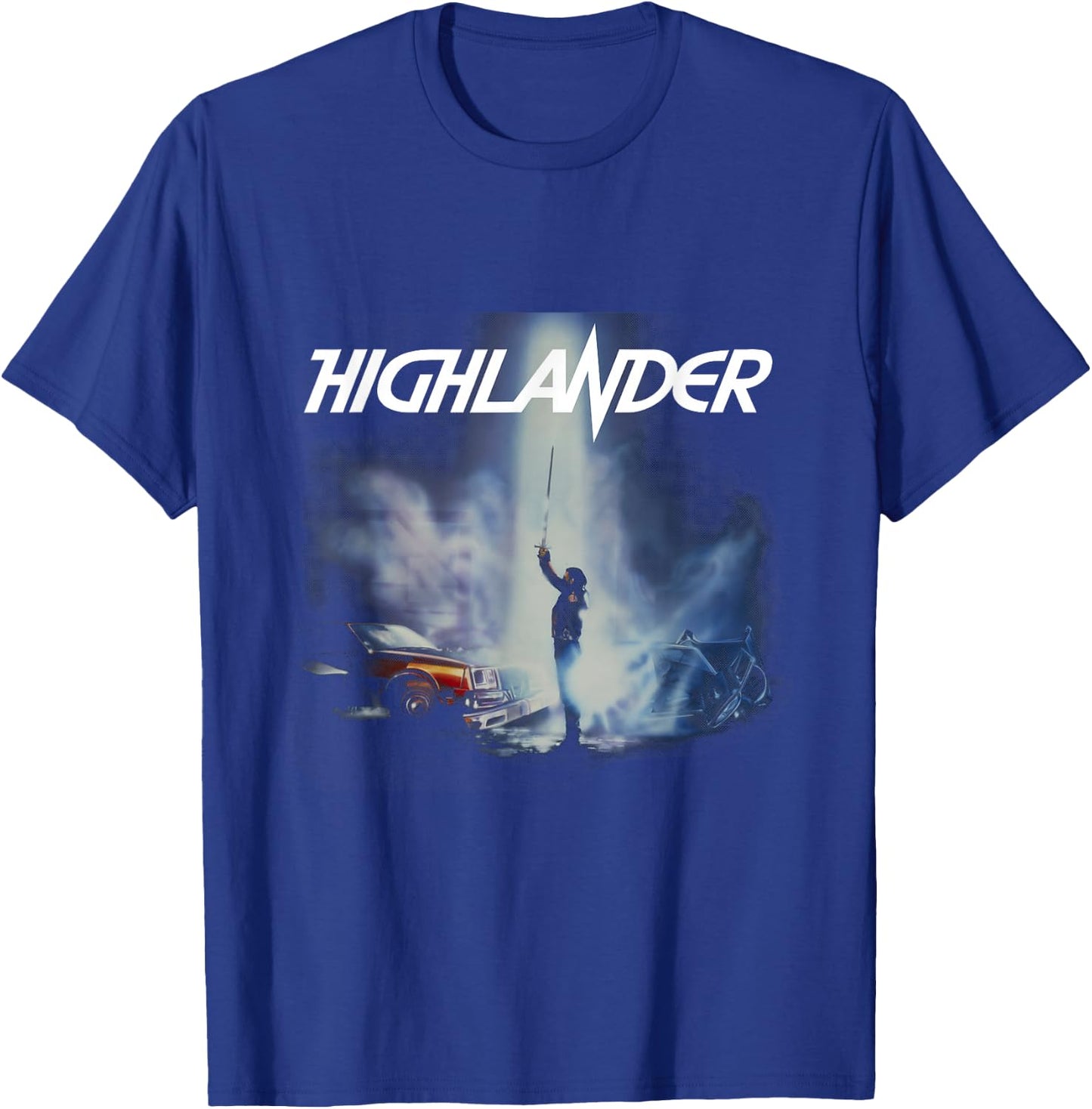 Highlander Duncan Macleod Lightning 1986 , Black, S T-Shirt - T-Shirt | Royal