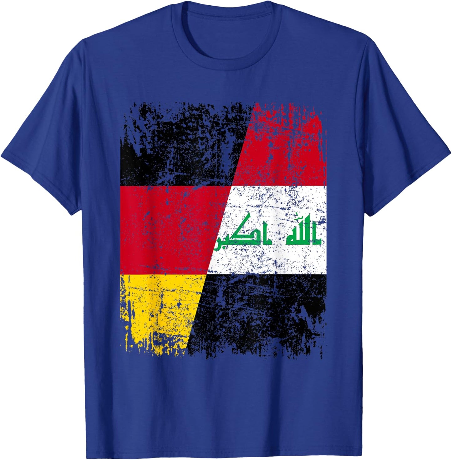 IRAK DEUTSCHLAND Flagge | Damen Herren Kinder | Irak T-Shirt - T-Shirt | Royal