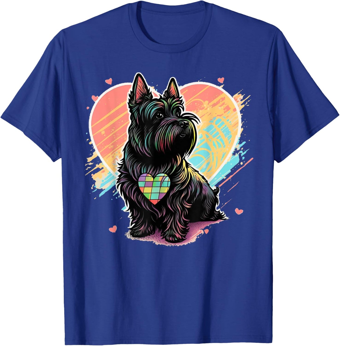 Scottie Dog Scottish Terrier Item Valentines Day Owner T-Shirt - T-Shirt | Royal