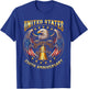 250th Anniversary Independence Day 1776 2026 Patriotic Eagle T-Shirt - T-Shirt | Royal