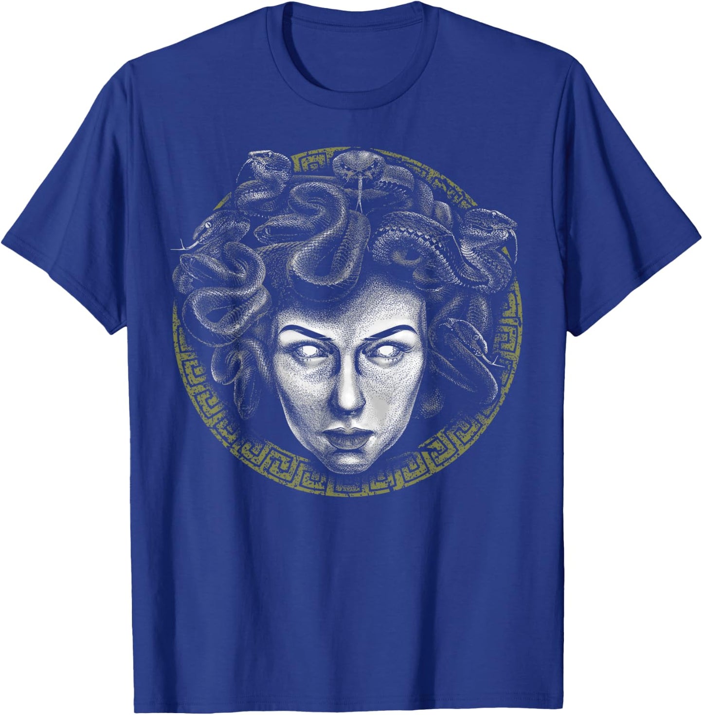 Medusa Head Face Greek Mythology Snake Goddess Mythologist T-Shirt - T-Shirt | Royal