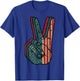 Retro Peace Vintage 60's 70's Hippie Gift T-Shirt - T-Shirt | Royal