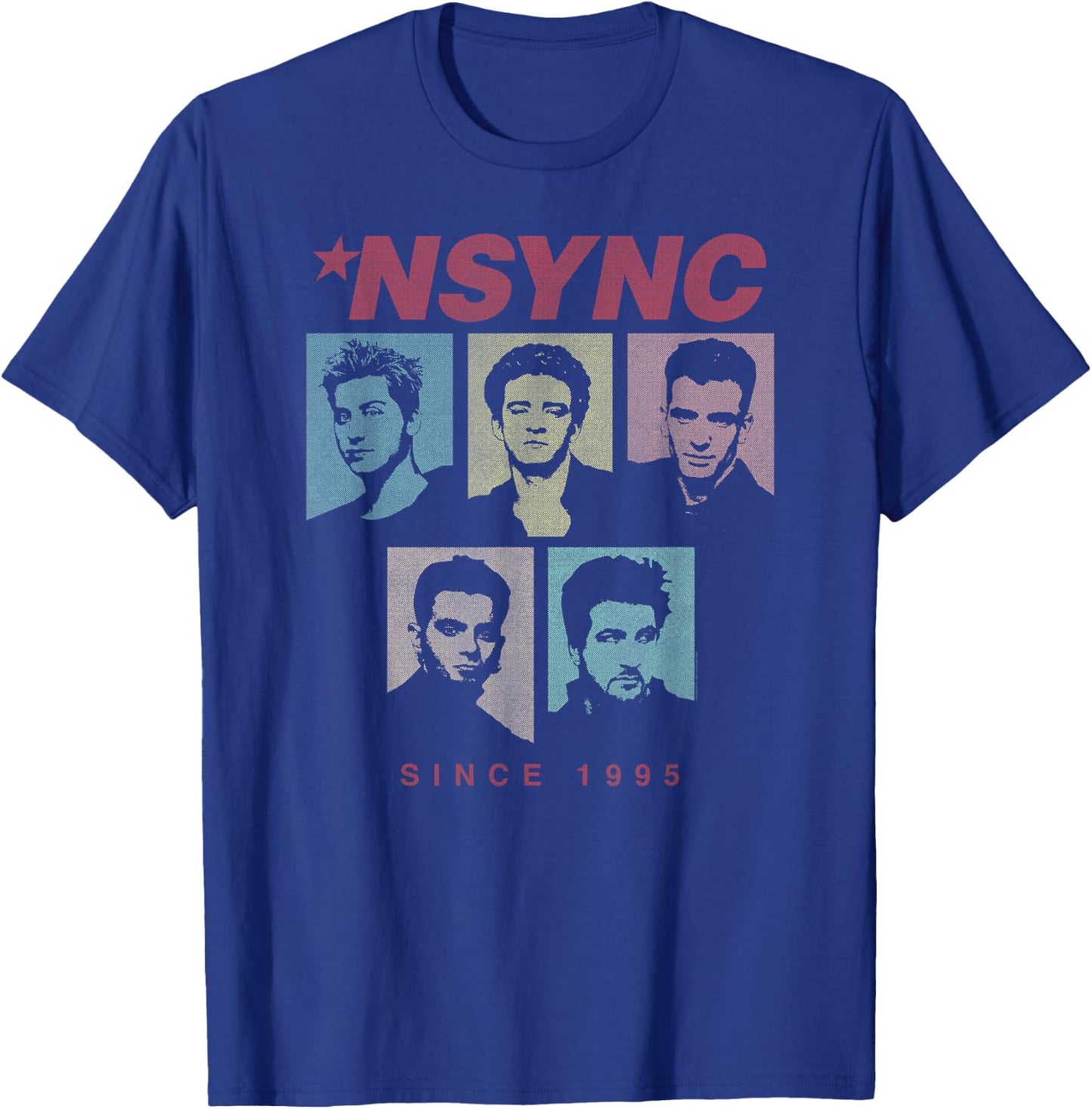 NSYNC Offiziell seit 1995 in Schwarz, -Erwachsene, -Kinder, Klassisch, Kurzarm, Einfarbig, Small, Standardlänge, Imported T-Shirt - T-Shirt | Royal