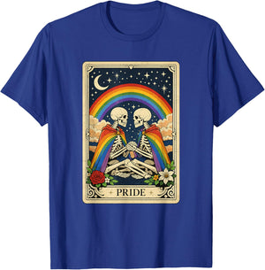 LGBT Tarot Skeleton Gay Lesbian Pride LGBTQ Equal Rights T-Shirt - T-Shirt | Royal