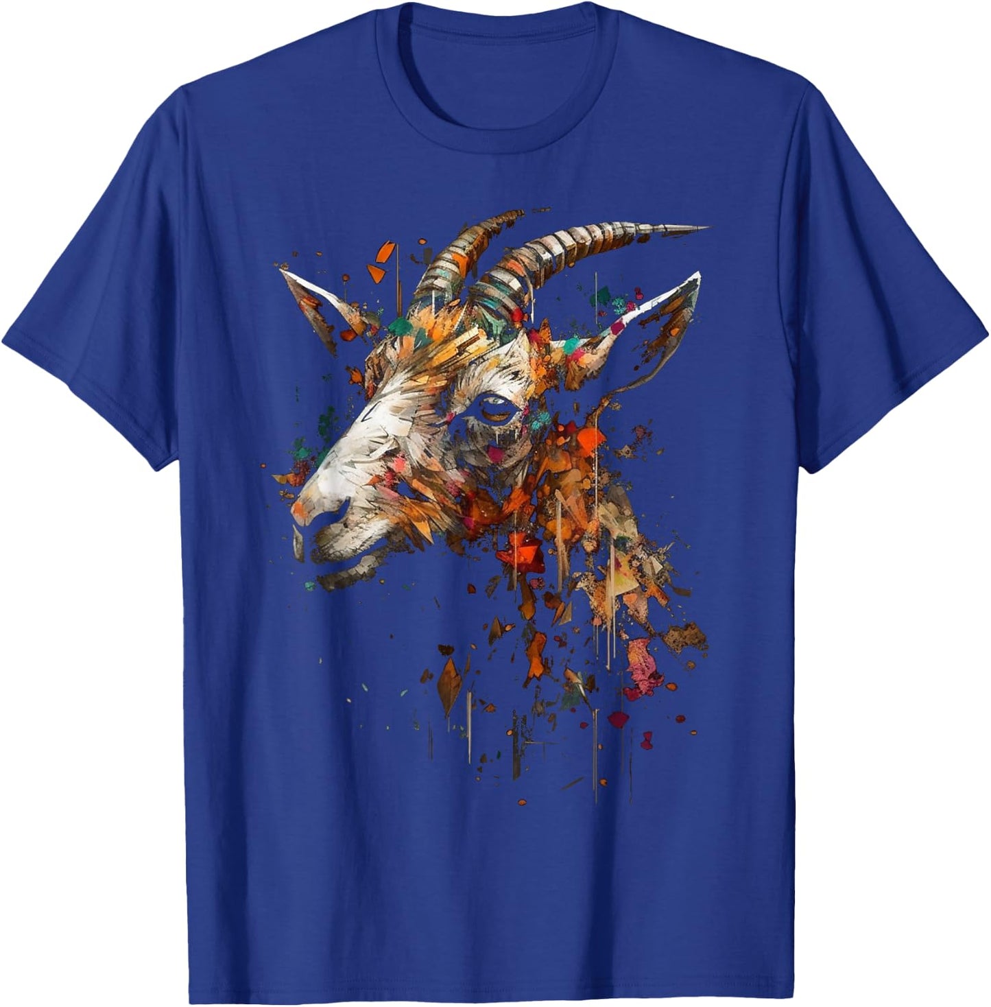 Goat art - animal farm motif goat T-Shirt - T-Shirt | Royal