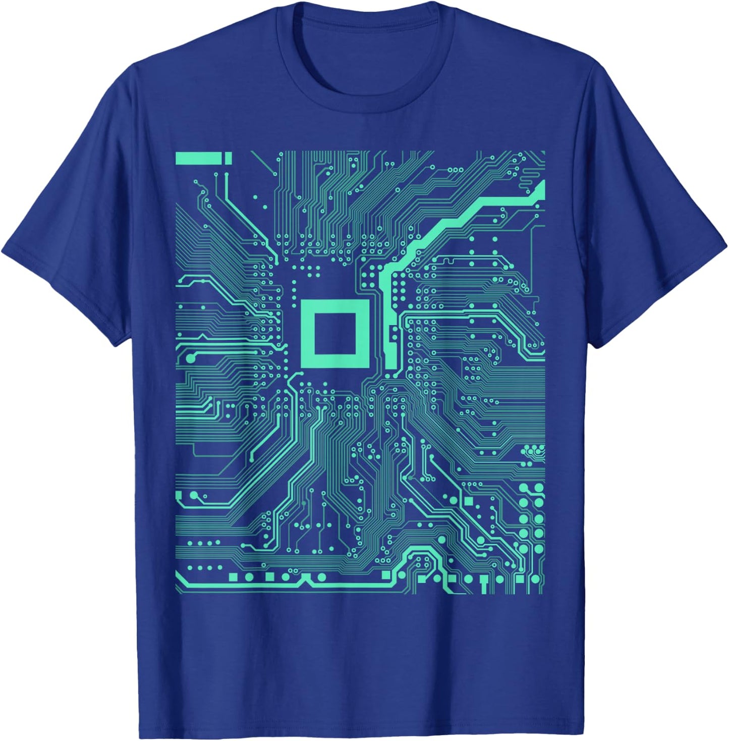 Computer Circuit Board Electronics Technician T-Shirt - T-Shirt | Royal