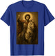 Icône orthodoxe de Saint Georges et Le Dragon T-Shirt - T-Shirt | Royal