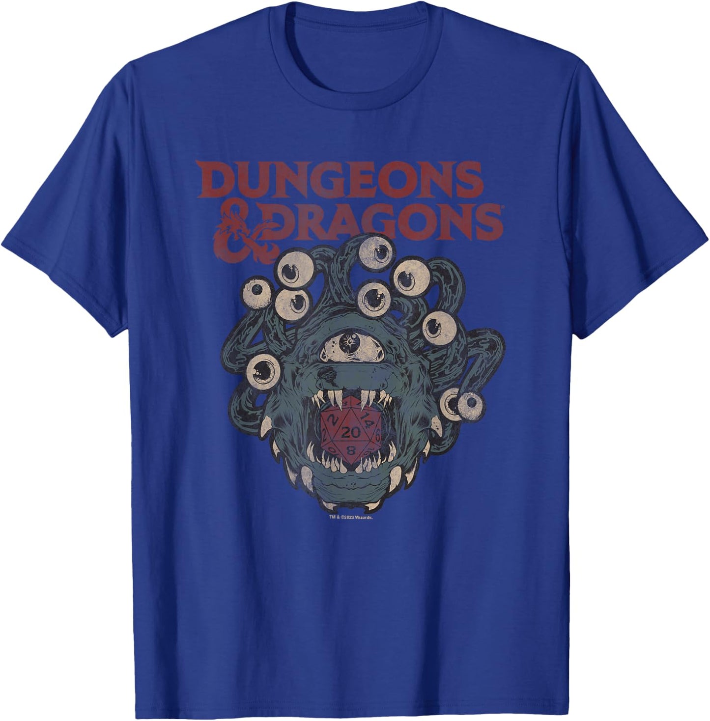 Dungeons & Dragons Beholder Die T-Shirt - T-Shirt | Royal