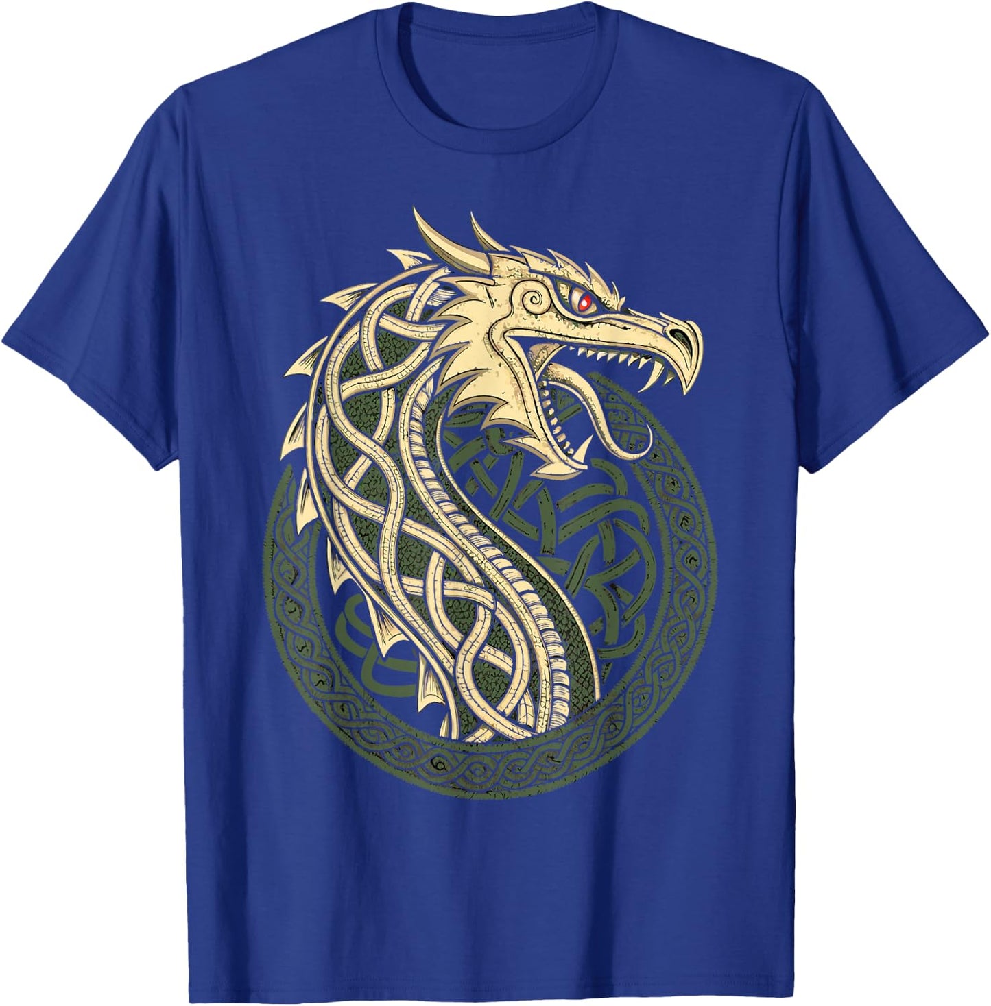 Jörmungandr The World Serpent – Norse Viking Dragon T-Shirt - T-Shirt | Royal