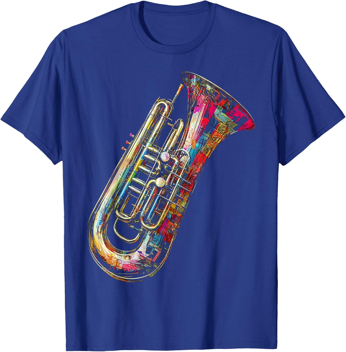 Basse Tuba Instrument de Musique Motif Art Basse Tuba T-Shirt - T-Shirt | Royal