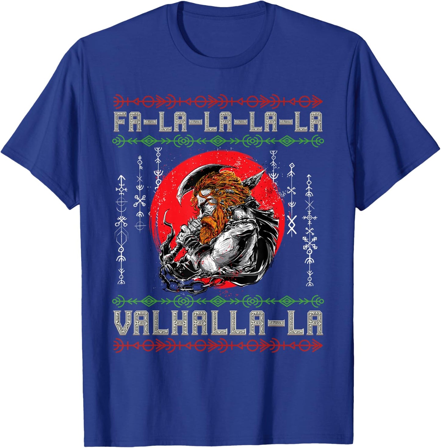 Norse Mythology Viking Nordic Warrior - Pagan Christmas T-Shirt - T-Shirt | Royal