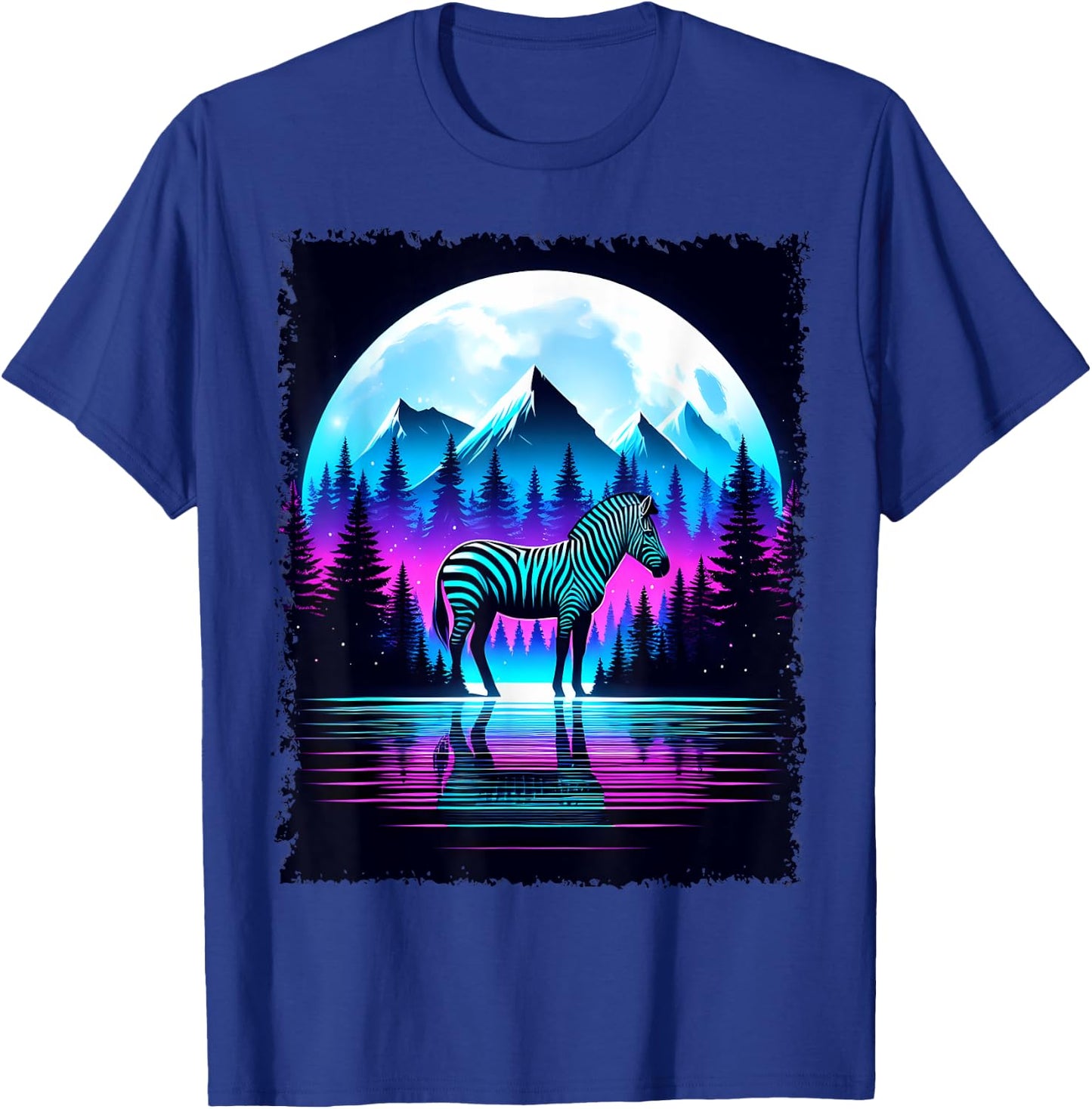Spirit Animal Zebra Men Women Kids Christmas T-Shirt - T-Shirt | Royal