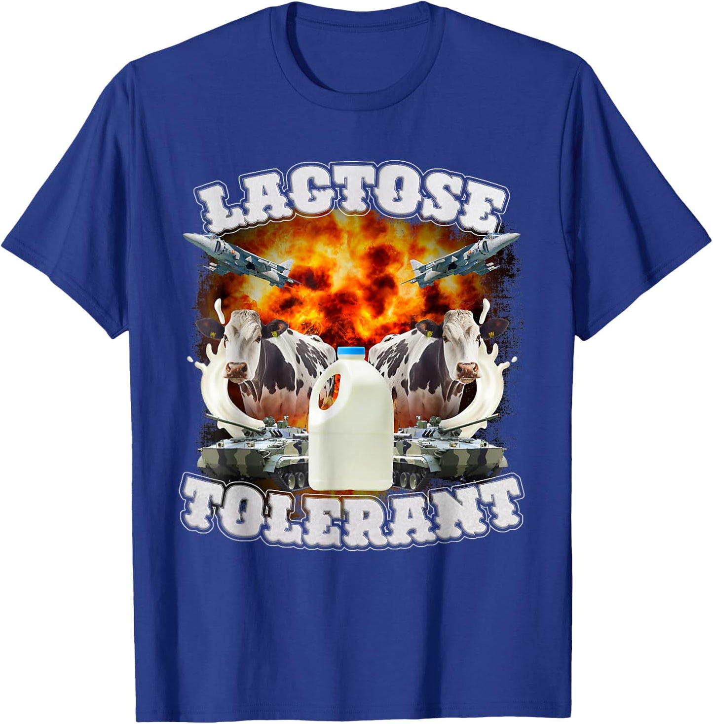 Lactose Tolerant Meme Funny Strange Specific Thanks Meme , black T-Shirt - T-Shirt | Royal