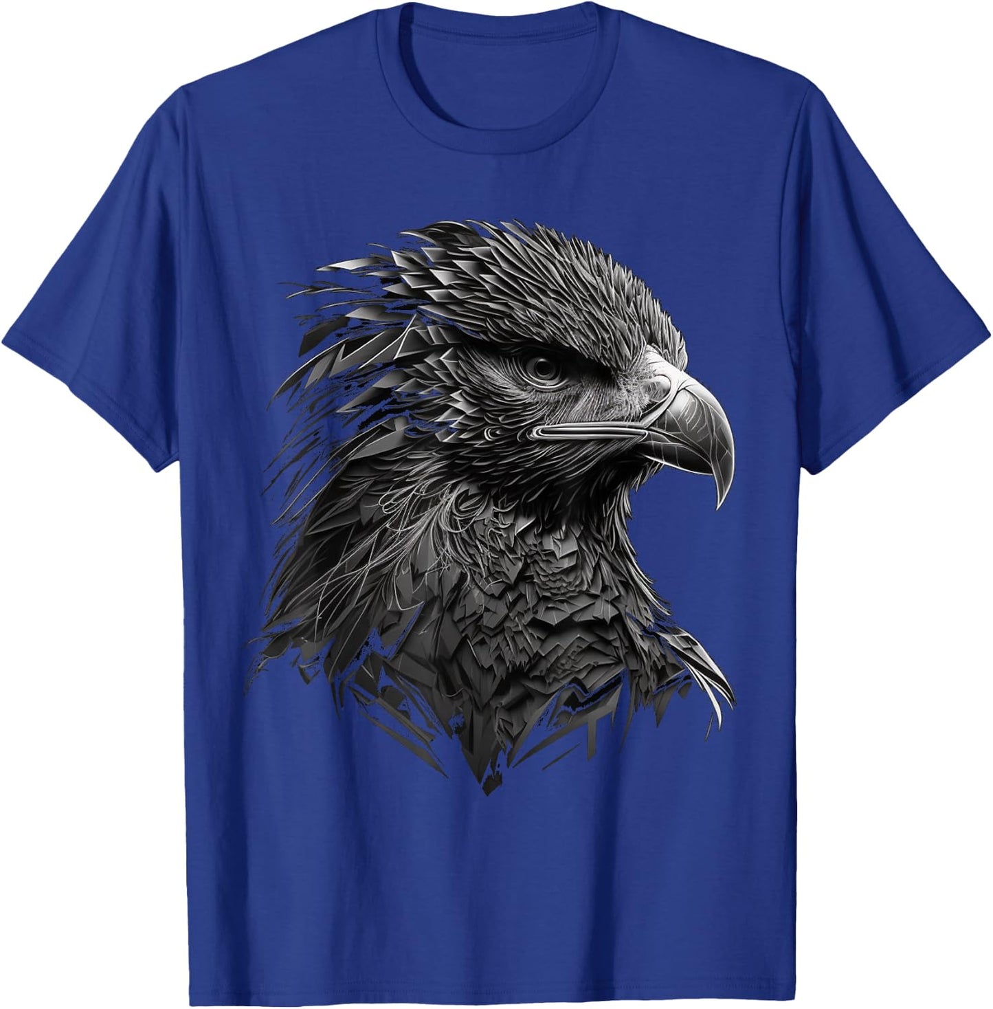 Eagle Bird Hawk Bird Motif Animal , black T-Shirt - T-Shirt | Royal