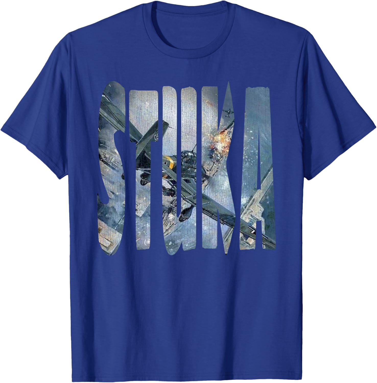 Stuka Junkers Ju 87 WW2 German Warbird Aviation Hobbyist T-Shirt - T-Shirt | Royal