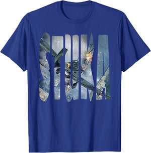 Stuka Junkers Ju 87 WW2 German Warbird Aviation Hobbyist T-Shirt - T-Shirt | Royal