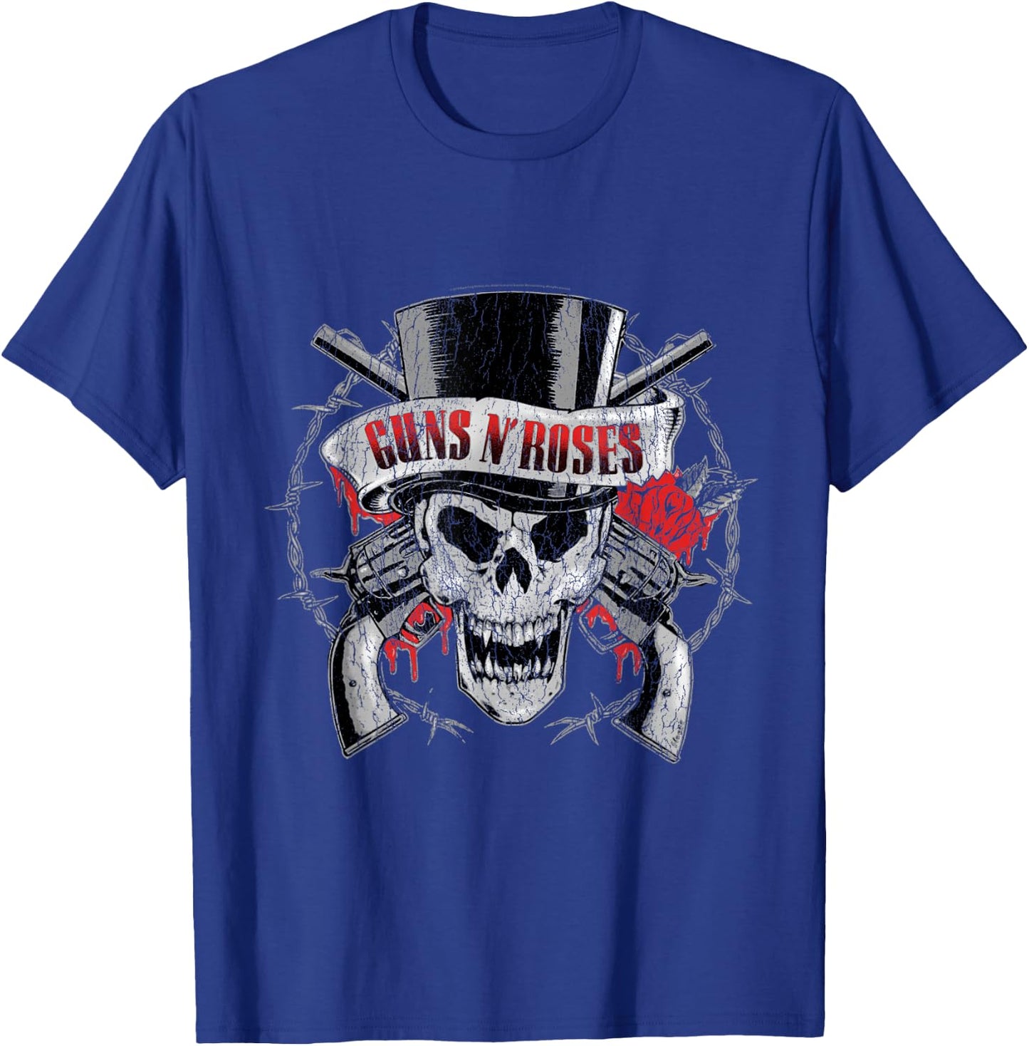 Guns N' Roses Offizieller Zylinderhut mit Totenkopf T-Shirt - T-Shirt | Royal