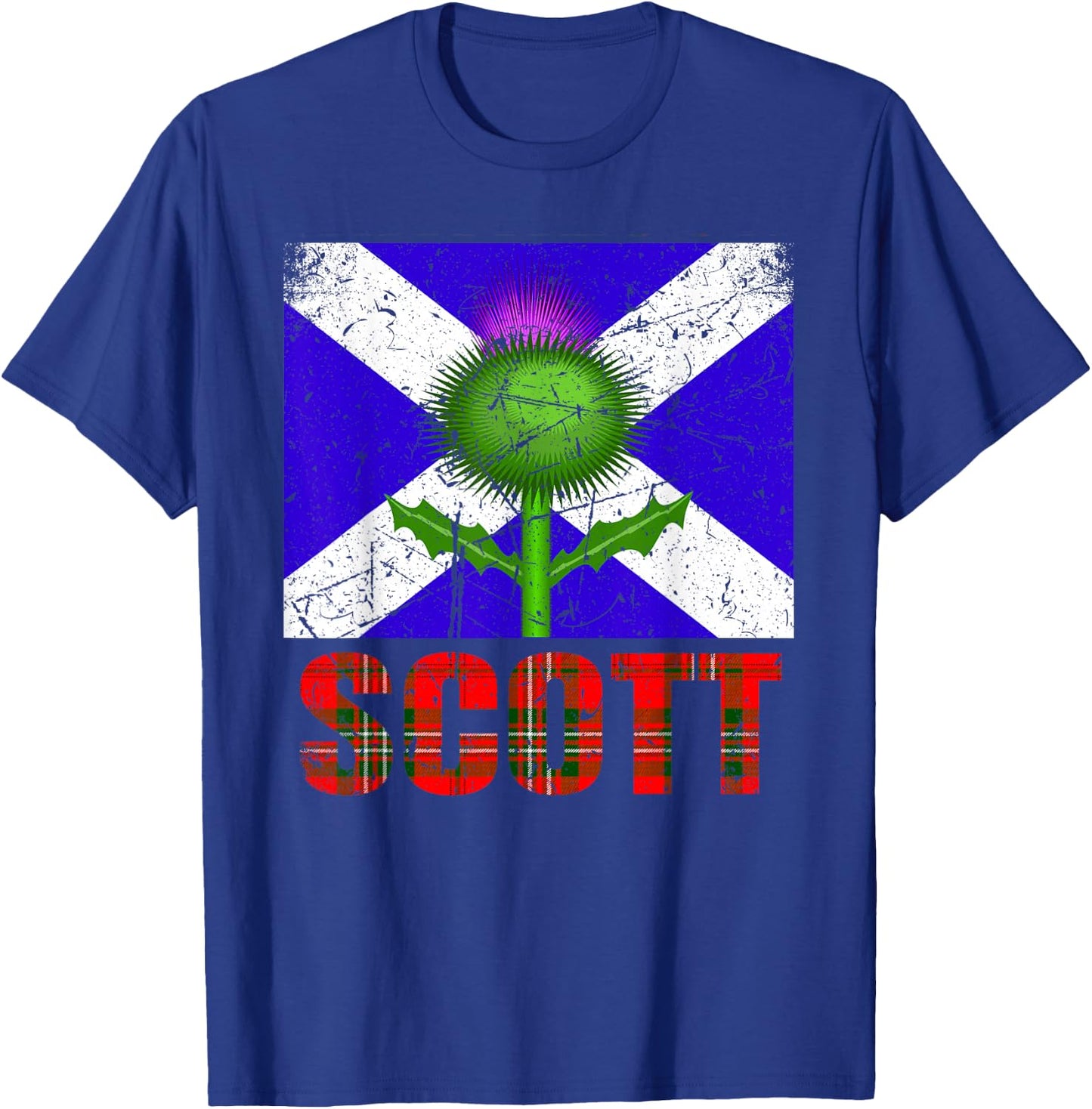 Clan Scott Tartan Scottish Last Name Scotland Pride , Black, S T-Shirt - T-Shirt | Royal
