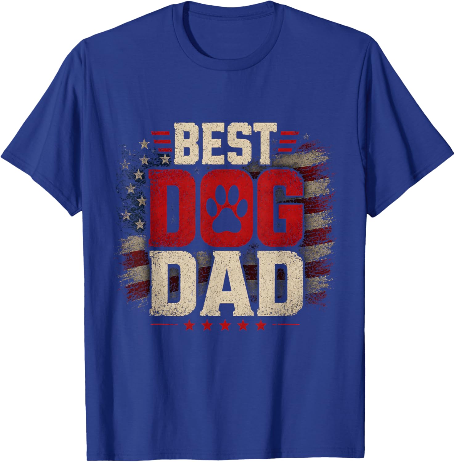 Funny Dad Fathers Day Dog Dad T-Shirt - T-Shirt | Royal