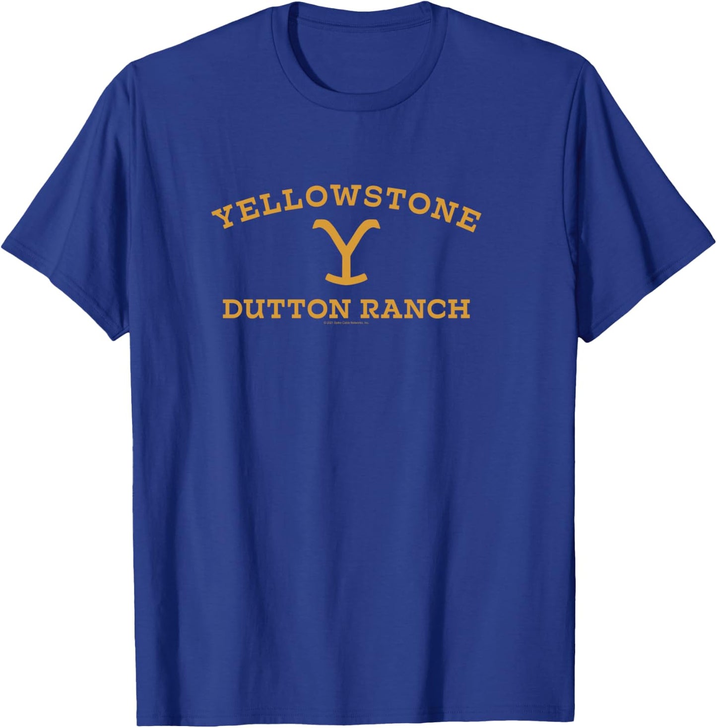 Yellowstone Large Gold Dutton Ranch Logo Shirt, black, s T-Shirt - T-Shirt | Royal