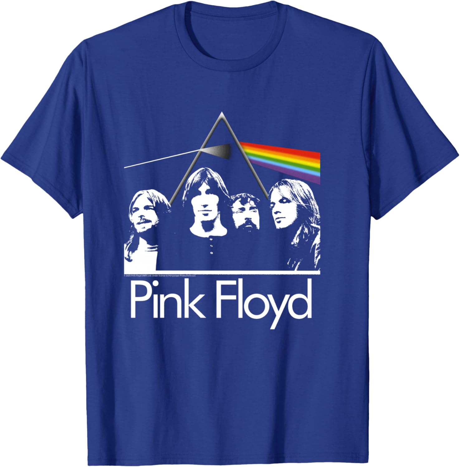 Pink Floyd Photo Prism Rock Band Music , Black, S T-Shirt - T-Shirt | Royal