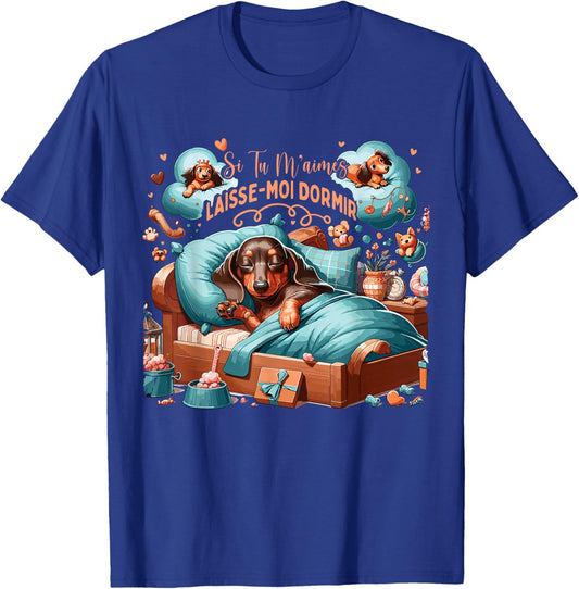Education Dog Dachshund Dachshund , Black, S T-Shirt - T-Shirt | Royal