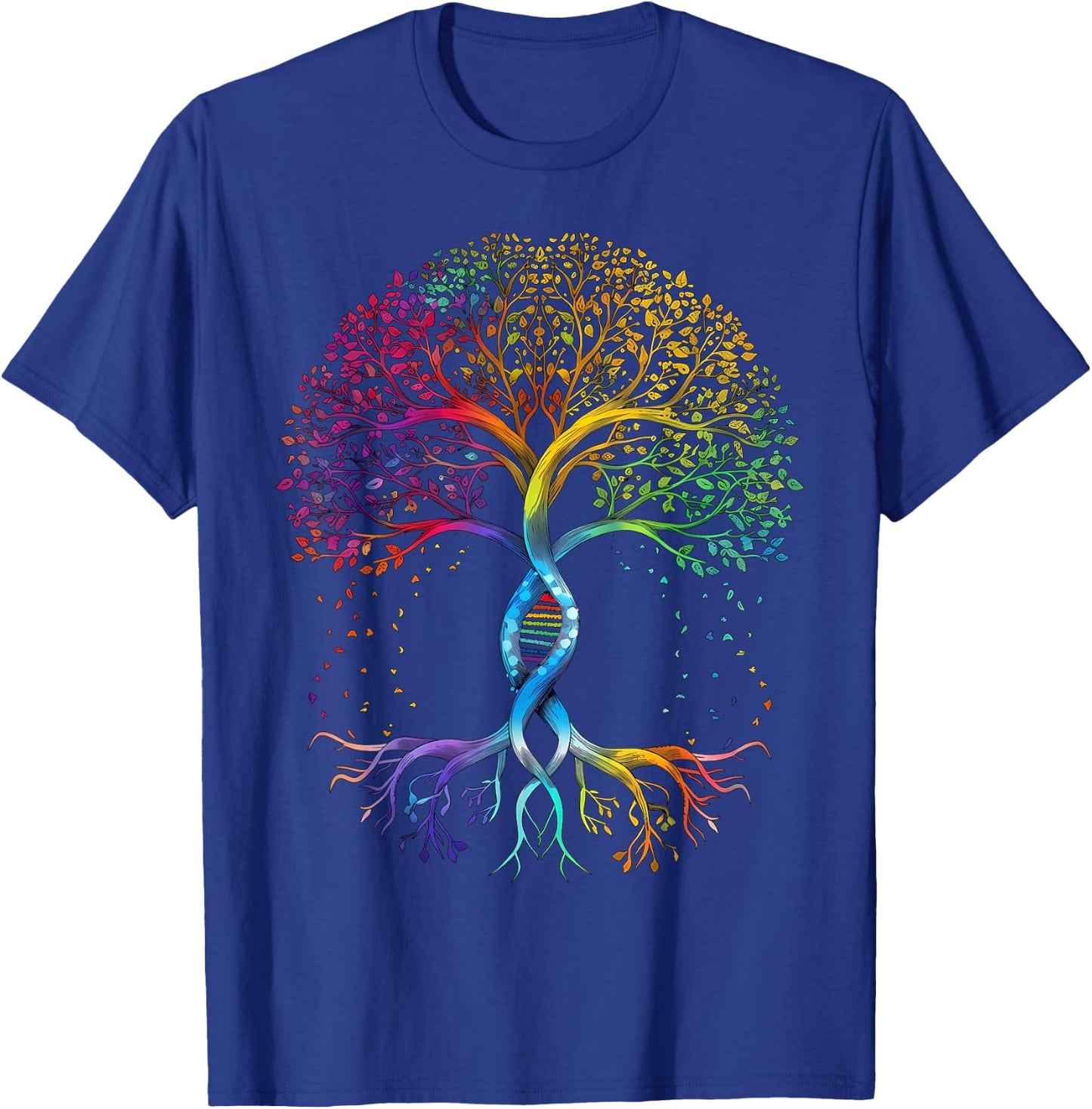Rainbow Tree of Life LGBTQ Pride Flag Ally Lesbian Gay Trans T-Shirt - T-Shirt | Royal