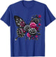 Watercolor Flower Butterfly T-Shirt - T-Shirt | Royal