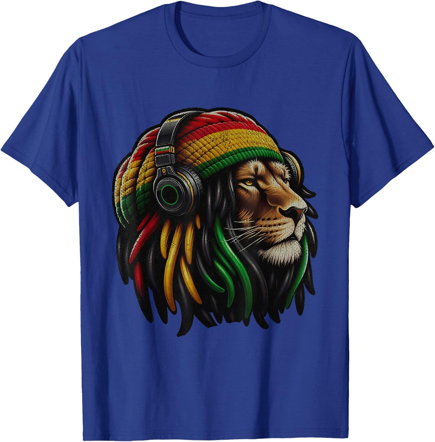 Jamaica Roots Reggae Lion of Judah Rastafari T-Shirt - T-Shirt | Royal