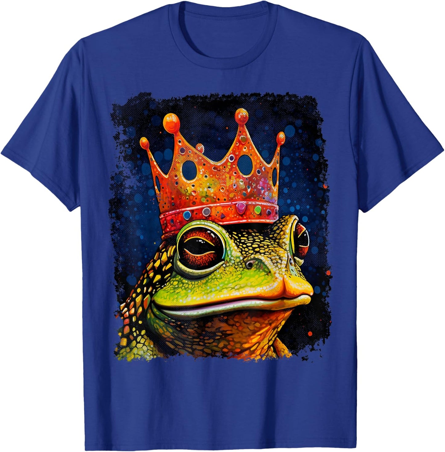 Vintage Toad Frog King Queen T-Shirt - T-Shirt | Royal