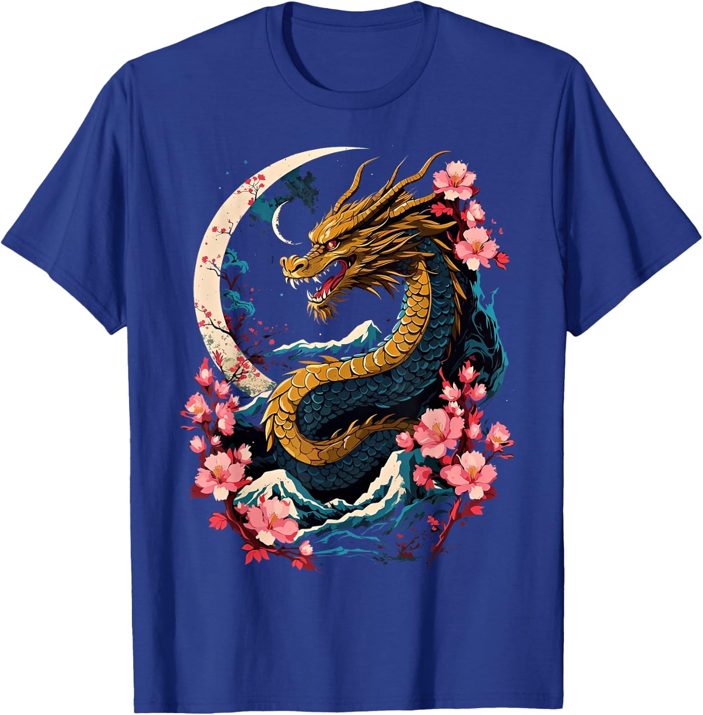 Dragon Asian Japanese Style Tattoo Aesthetic Dragon Japanese T-Shirt - T-Shirt | Royal