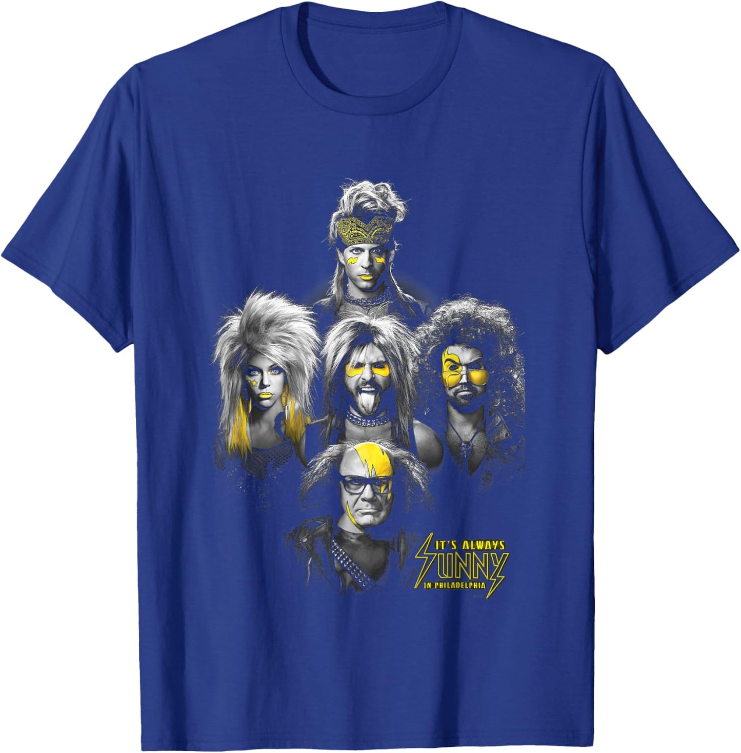 It's Always Sunny In Philadelphia The Gang Has Rock Vibes , Black, S T-Shirt - T-Shirt | Royal